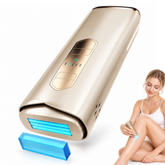 Ice‑Cool IPL Hair Removal Device, Painless Laser Hair Remover for Face, Body, Bikini Area, At‑Home Permanent Hair Removal Machine
