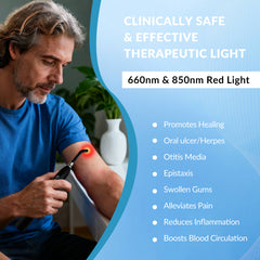 Portable Cold Sore Light Therapy Device Canker Sore Treatment Mouth Ulcer Relief