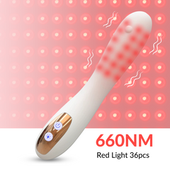36 LED Red Light Pelvic Wellness Wand with Heat & 8 Adjustable Levels