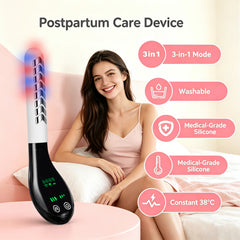3‑in‑1 Pelvic Floor Wellness Trainer | Microcurrent, 38°C Warmth, Red & Blue Light Intimate Care Device for Women