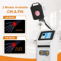 ZJZK 90W Unattended 650nm 808nm 905nm 980nm High Intensity Class 4 Laser Therapy for Various Pain Inflammation Tissue Repair Independently Control