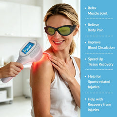 12W 15W Handheld Near Infrared Class IV Cold Laser Therapy Device 810nm 980nm 1064nm for Human and Animals Pain Relief Inflammation Reduction